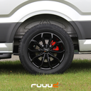 Velgenset (4) RUUUD Craftstar 18 inch Aluminium Zwart Volkswagen Crafter 2017-2022