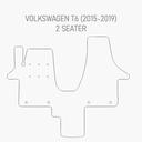 Automat Volkswagen T6 2015 - 2019 Heavy duty voormat