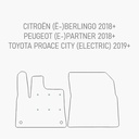 Automat Peugeot Partner 2018-2024 Heavy duty voormat