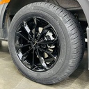 Wheelset (4) RUUUD Craftstar 18 inch Aluminium Black Volkswagen Crafter 2017-2022