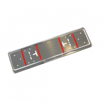 Stainless steel license plate frame    +