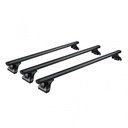 Black Aluminum Roof Bars Volkswagen T6.1 2019-2024