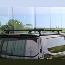 Schwarze Aluminium Dachträger Ford E-Transit Custom 2024+