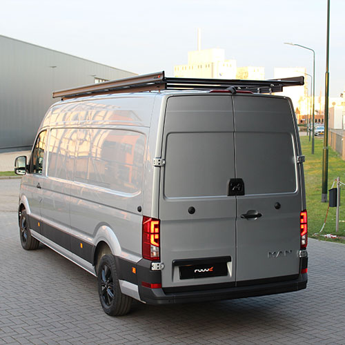 Dachgepäckträger Schwarz Aluminium Volkswagen Crafter 2022+