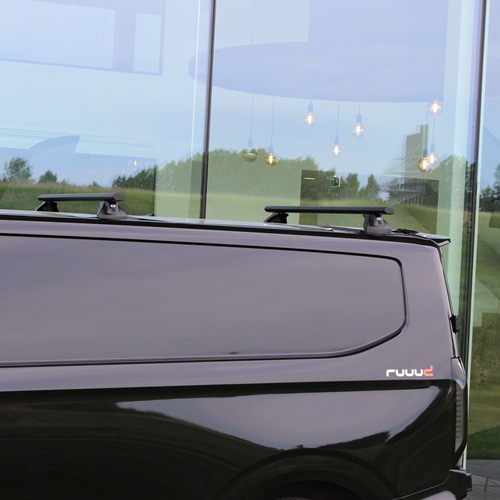 Zwart Aluminium Dakdragers Ford E-Transit Custom 2024+