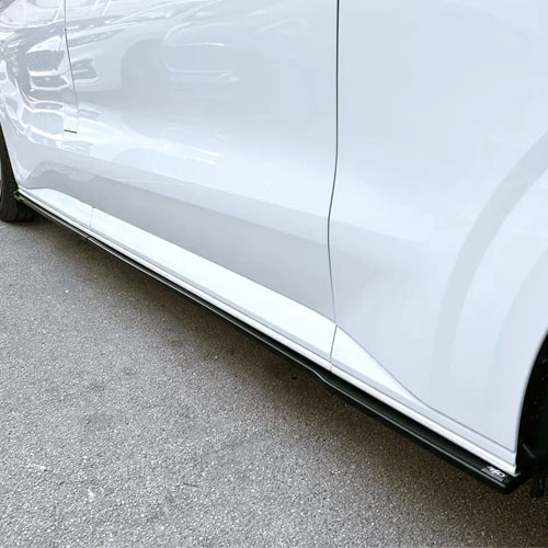 [166SSK] Sideskirts Zwart Volkswagen T7 Transporter 2024+